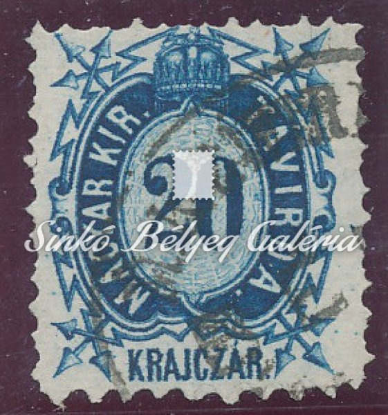 1873. Távírdabélyeg, kőnyomat 20kr