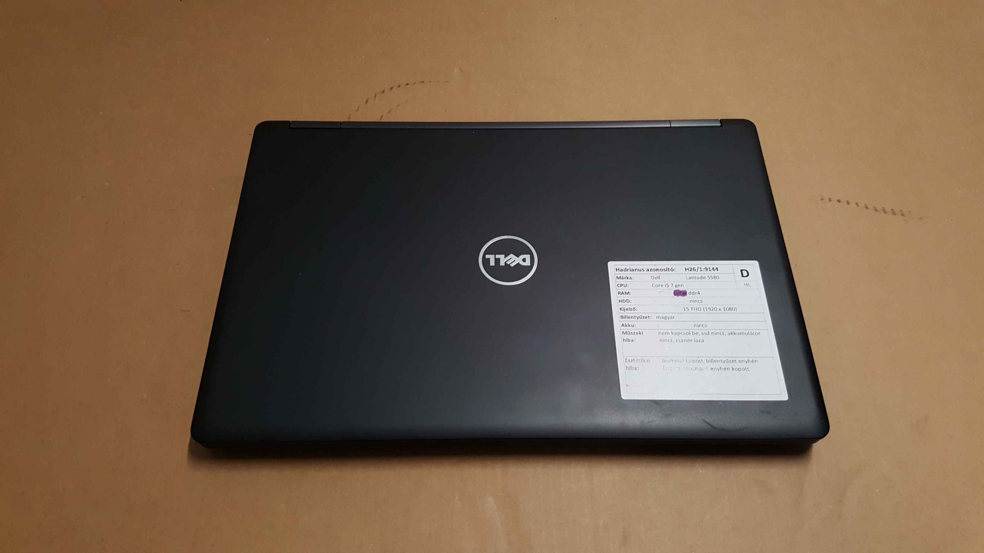 Dell Latitude 5580