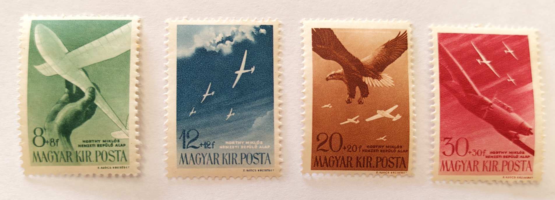 1943 Repülő Alap (IV.) Teljes Bélyegsor (**)