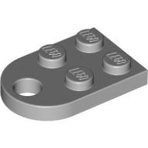 Lego COUPLING PLATE 2X2, Light grey