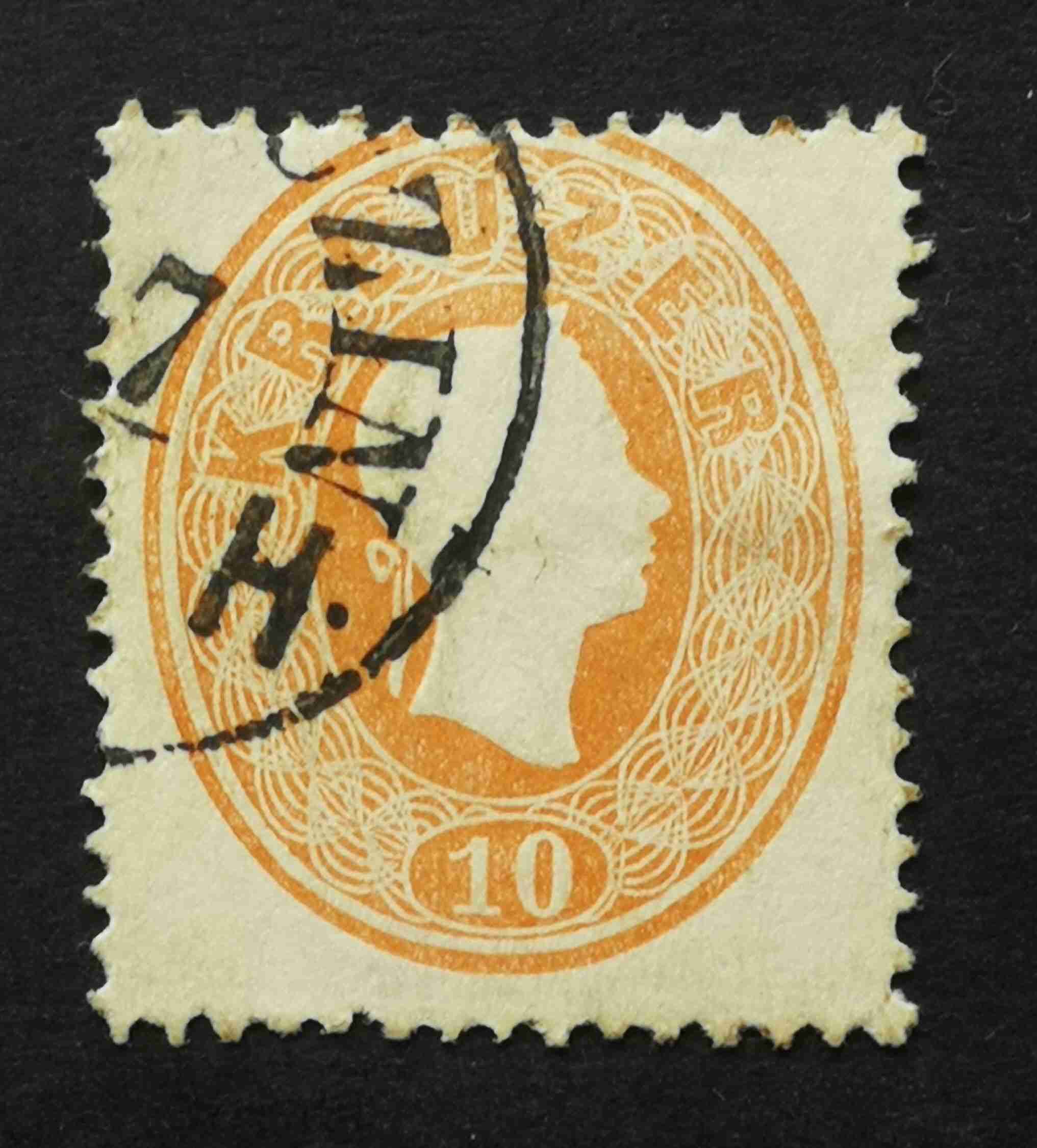 Magyarország 1861 Könyvnyomat 10 Kr. (DEBRE)CZIN / B.H. E2.31 Gudlin 40