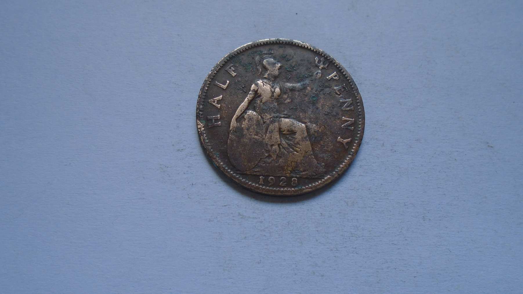 Angol  Half  Penny  1928