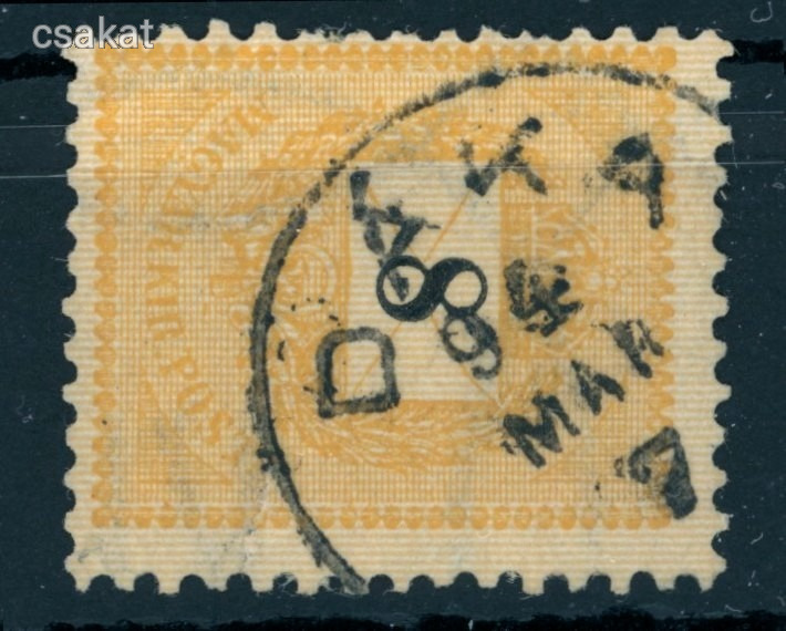 1889 krajcáros DÁKA bélyegzés Veszprém Gudlin 50 pont  (e25)
