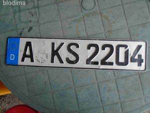 RENDSZÁMTÁBLA  NÉMET