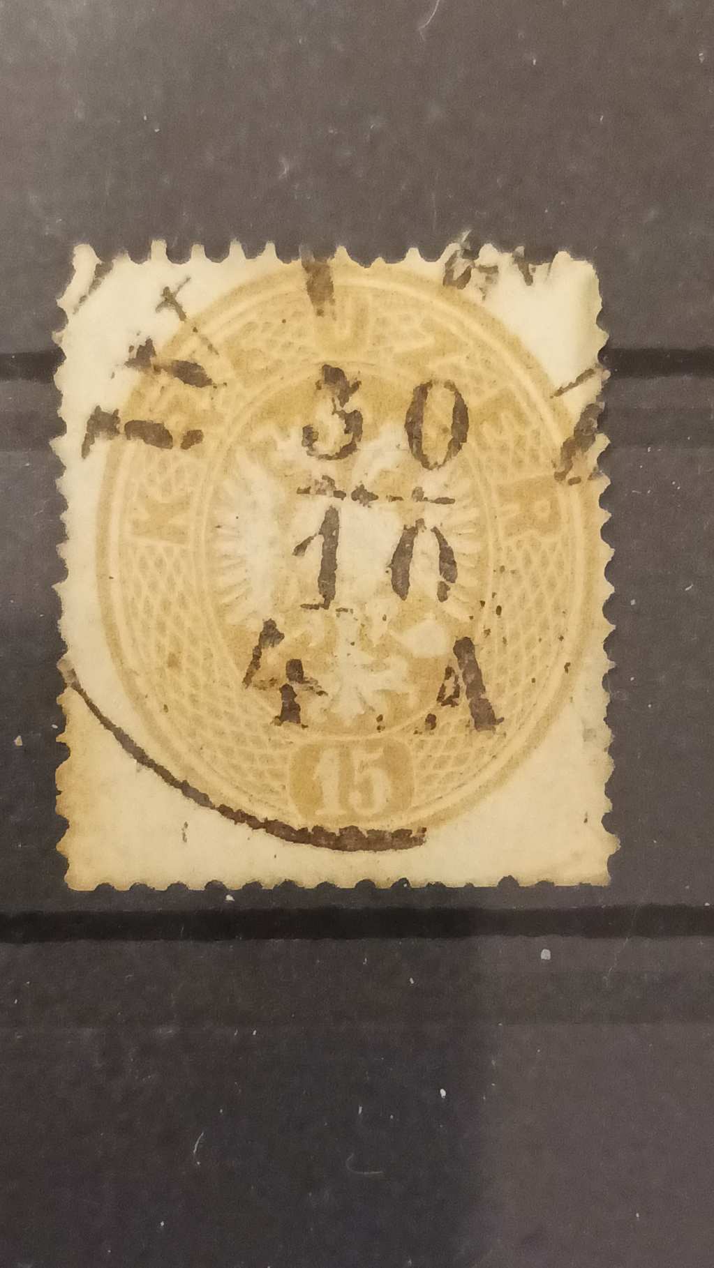 1863 Könyvnyomat dombornyomással 15 kr