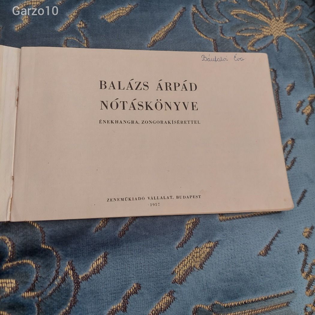 Balázs Árpád Nótáskönyve