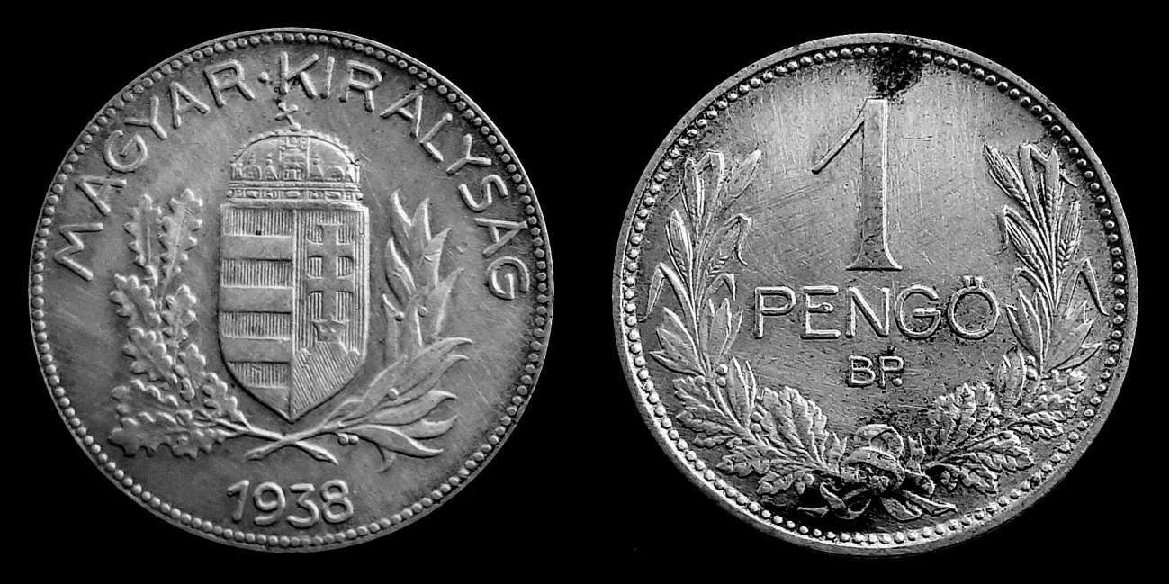 Ezüst 1 pengő 1938