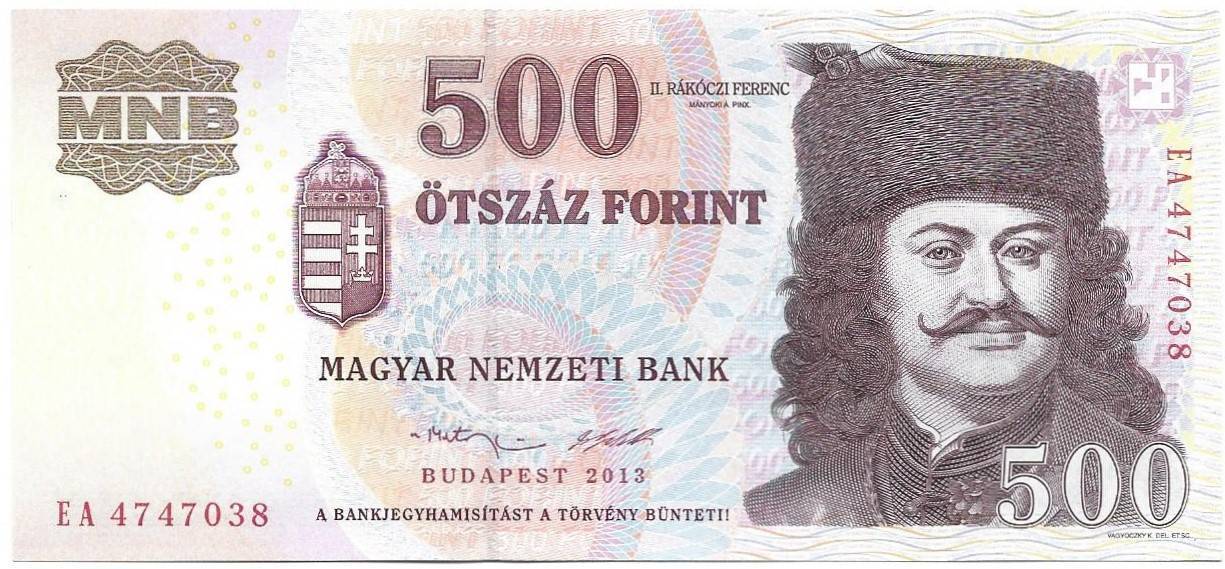 500 forint 2013 