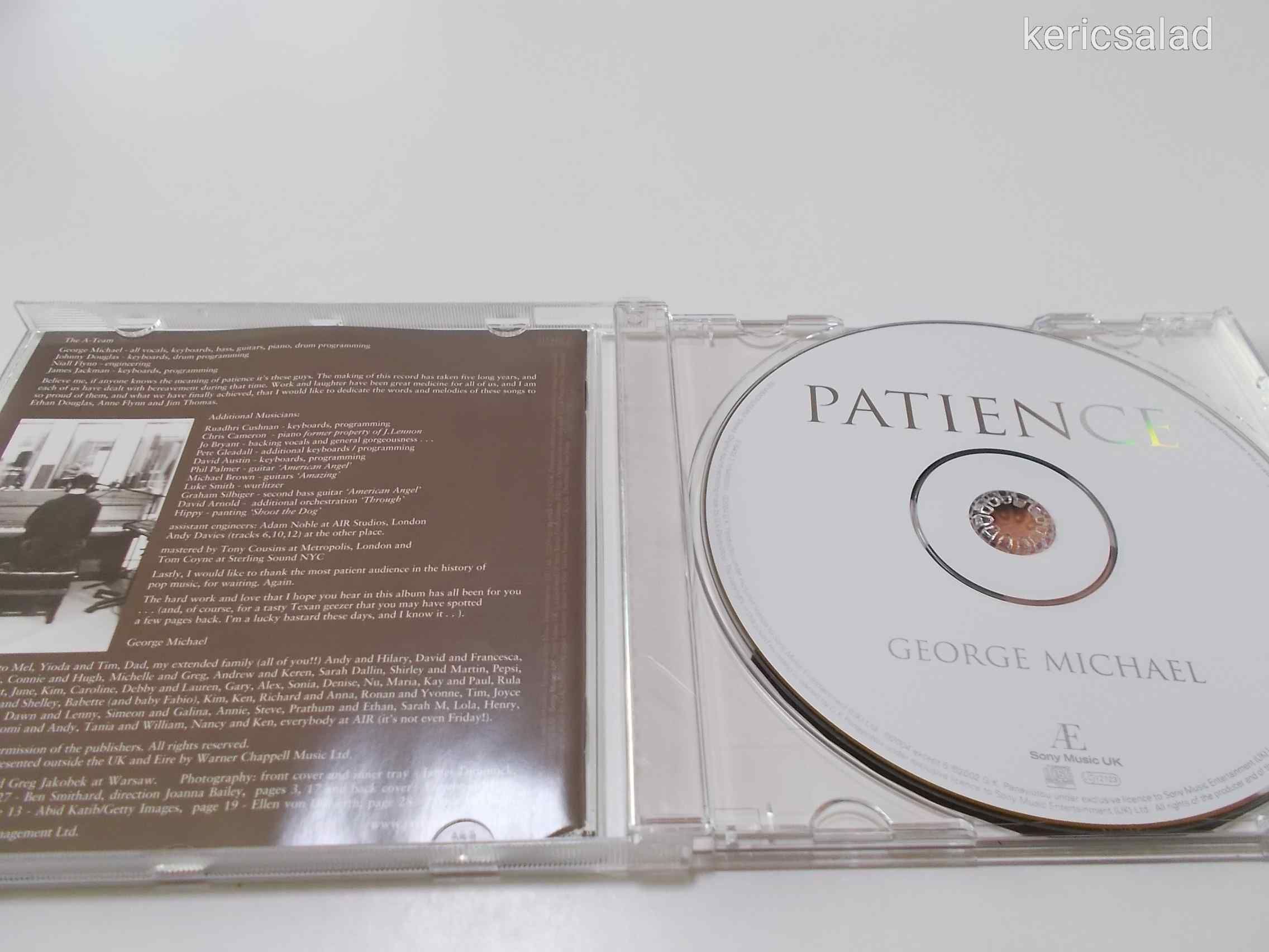George Michael: Patience cd 2004