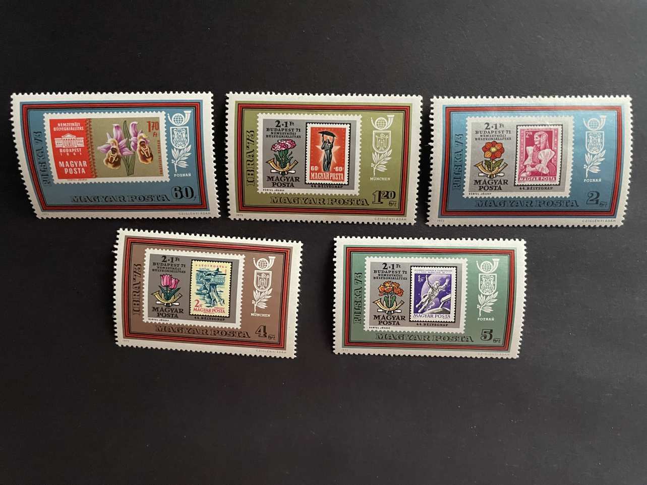 magyarorszag belyegnap virag 1973 falcos