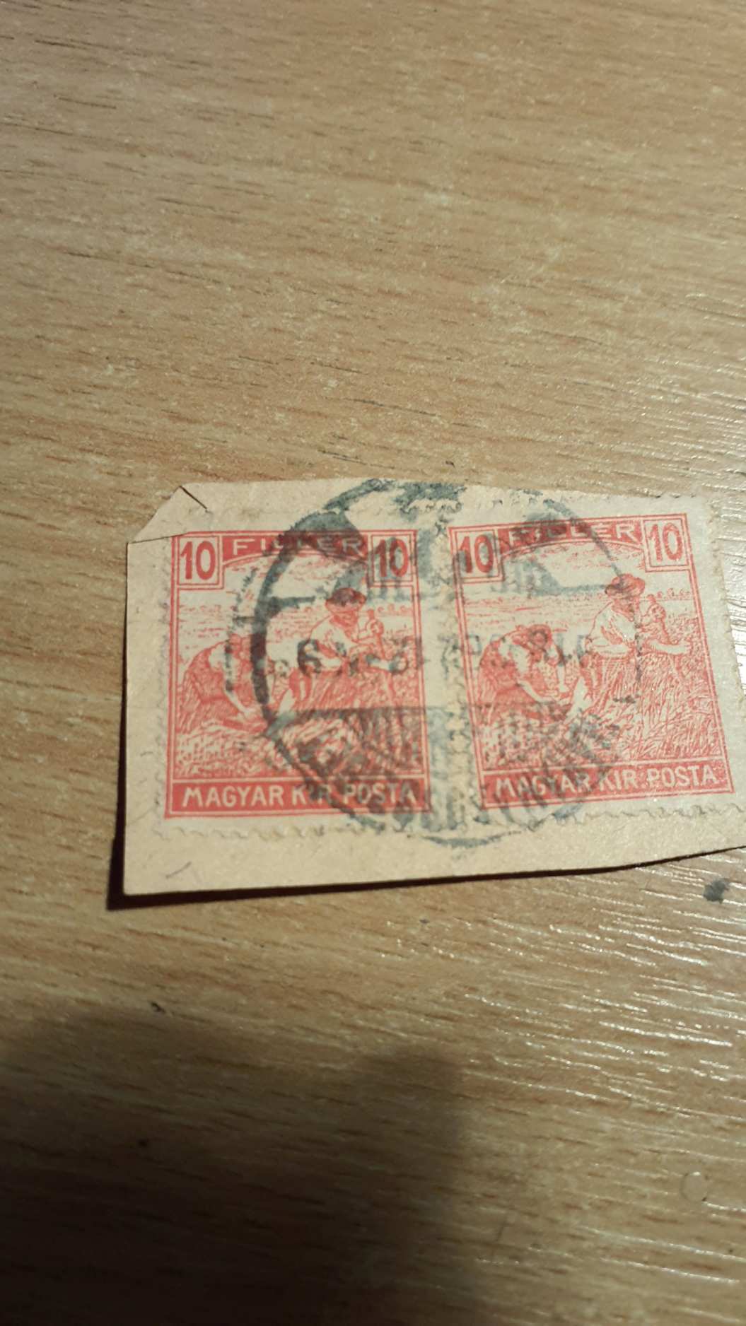 1920-1924 arató máramarossziget körbélyegzés bélyegpár