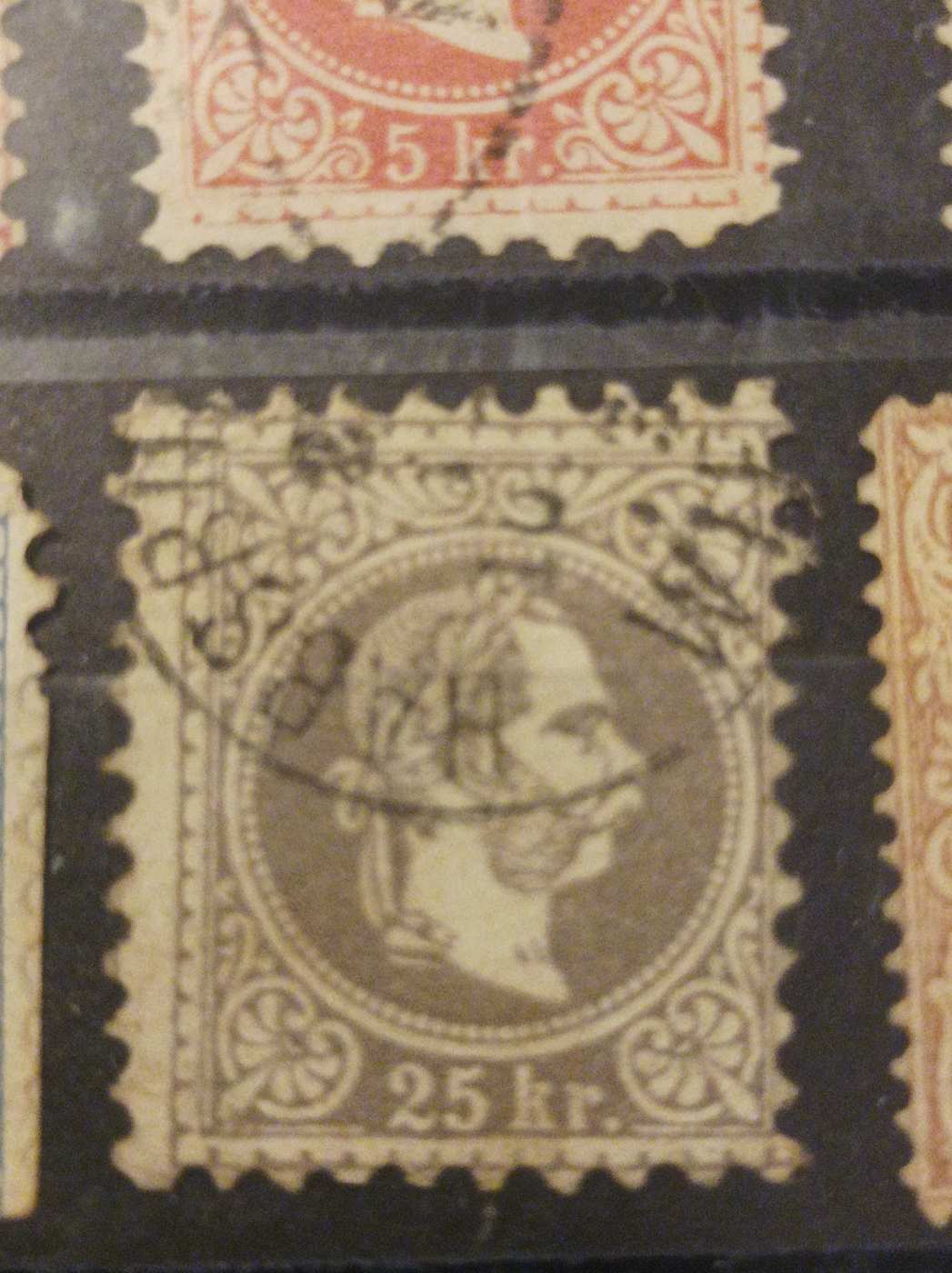 1867. Könyvnyomat Ferenc József 25kr szürke 120.000.-