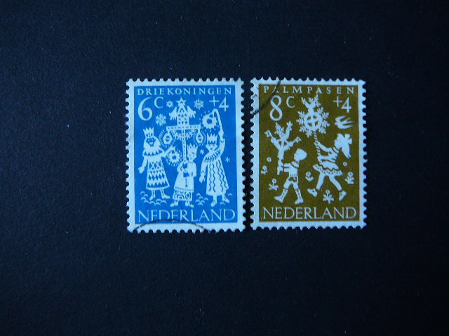 Holland pecsételt bélyegek