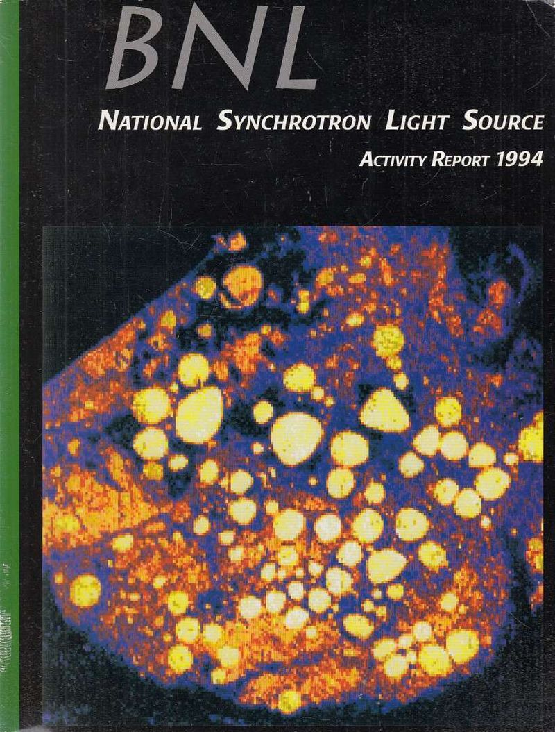 National Synchrotron Light Source: Activity Report