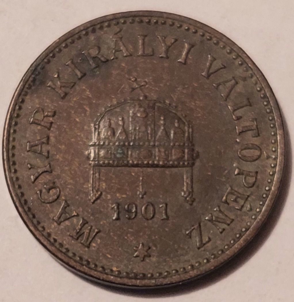 1901 2 Fillér KB