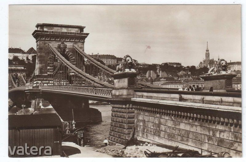 Budapest - Lánchíd, 1930 körül