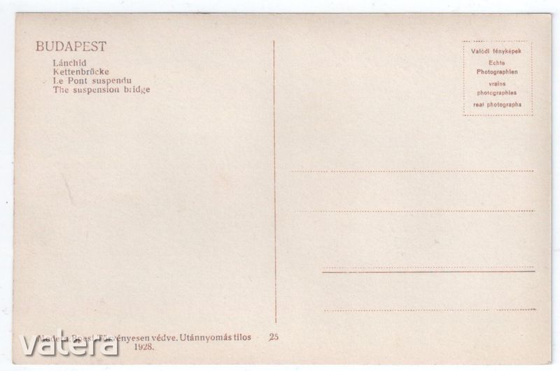Budapest - Lánchíd, 1930 körül