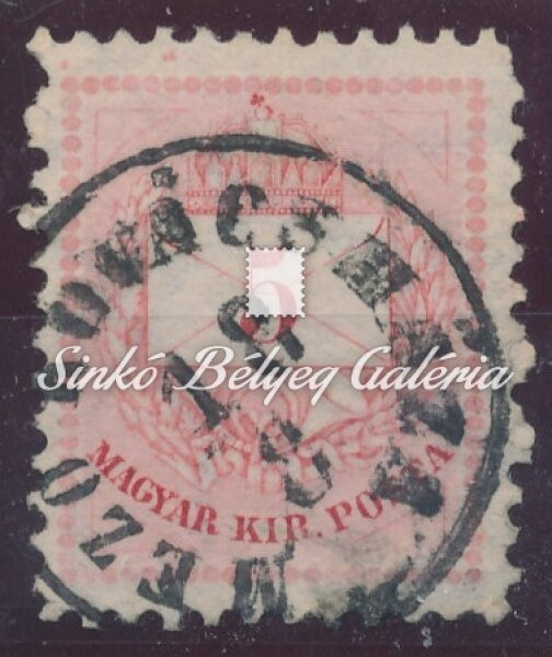 1881. Színesszámú krajcáros 5kr, MEZŐ KOVÁCSHÁZA