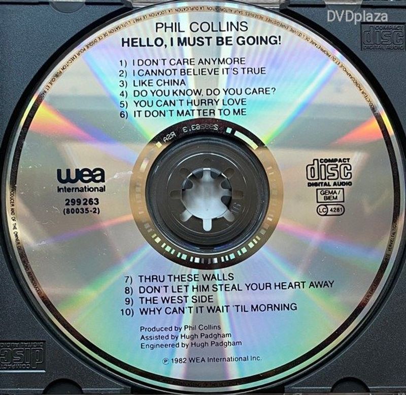 PHIL COLLINS - HELLO I MUST BE GOING! CD