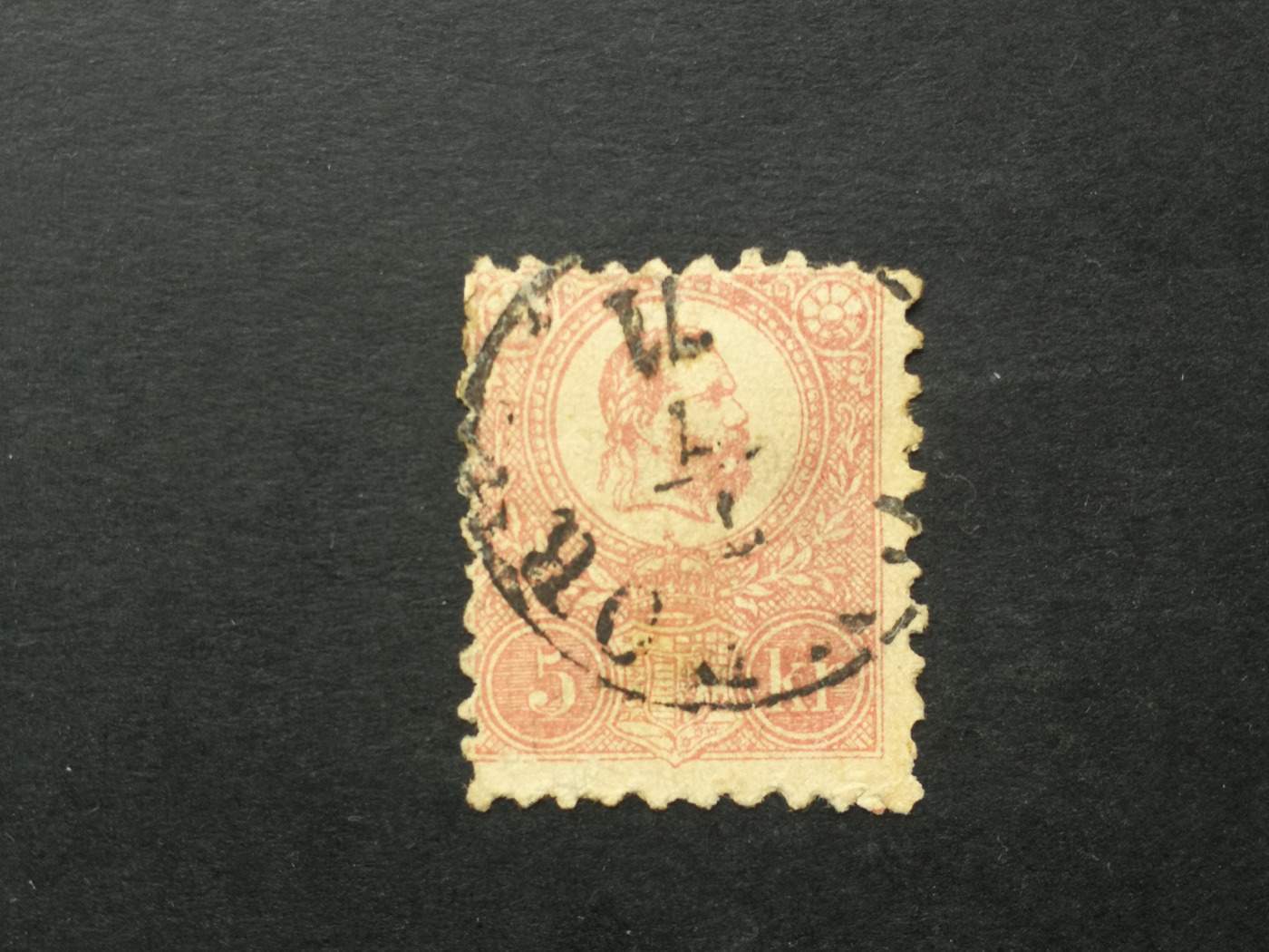 Magyarország 1871 kőnyomat 5 kr.  A