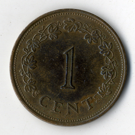 Málta bronz 1 Cent 1975