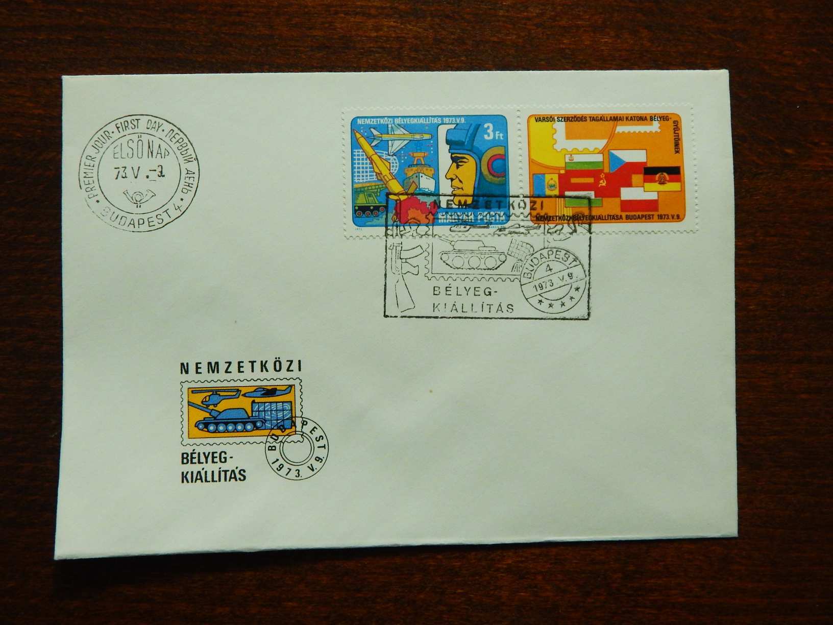 FDC 1973. Nemzetközi katonai bélyegkiállítás