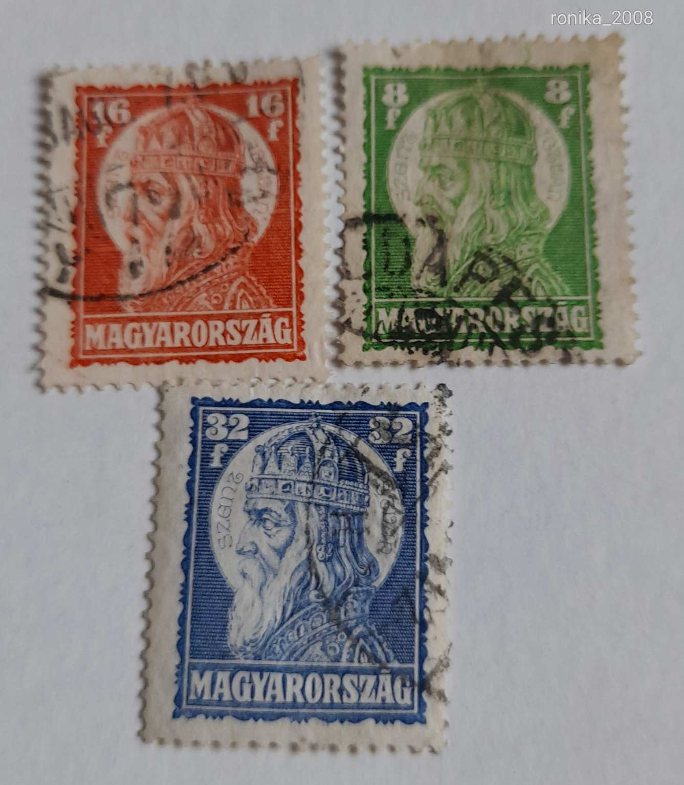 1928 Szent istván (I) pecsétlt teljes sor