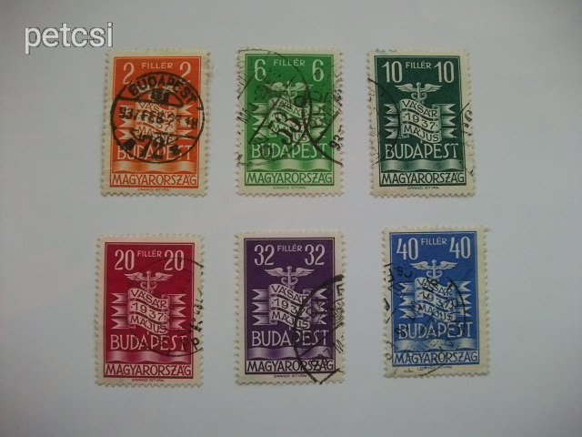 Magyar bélyeg / bélyegsor vásár 1937 5.