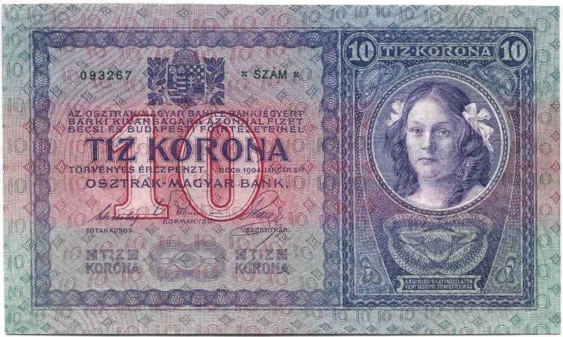 10 korona 1904 UNC