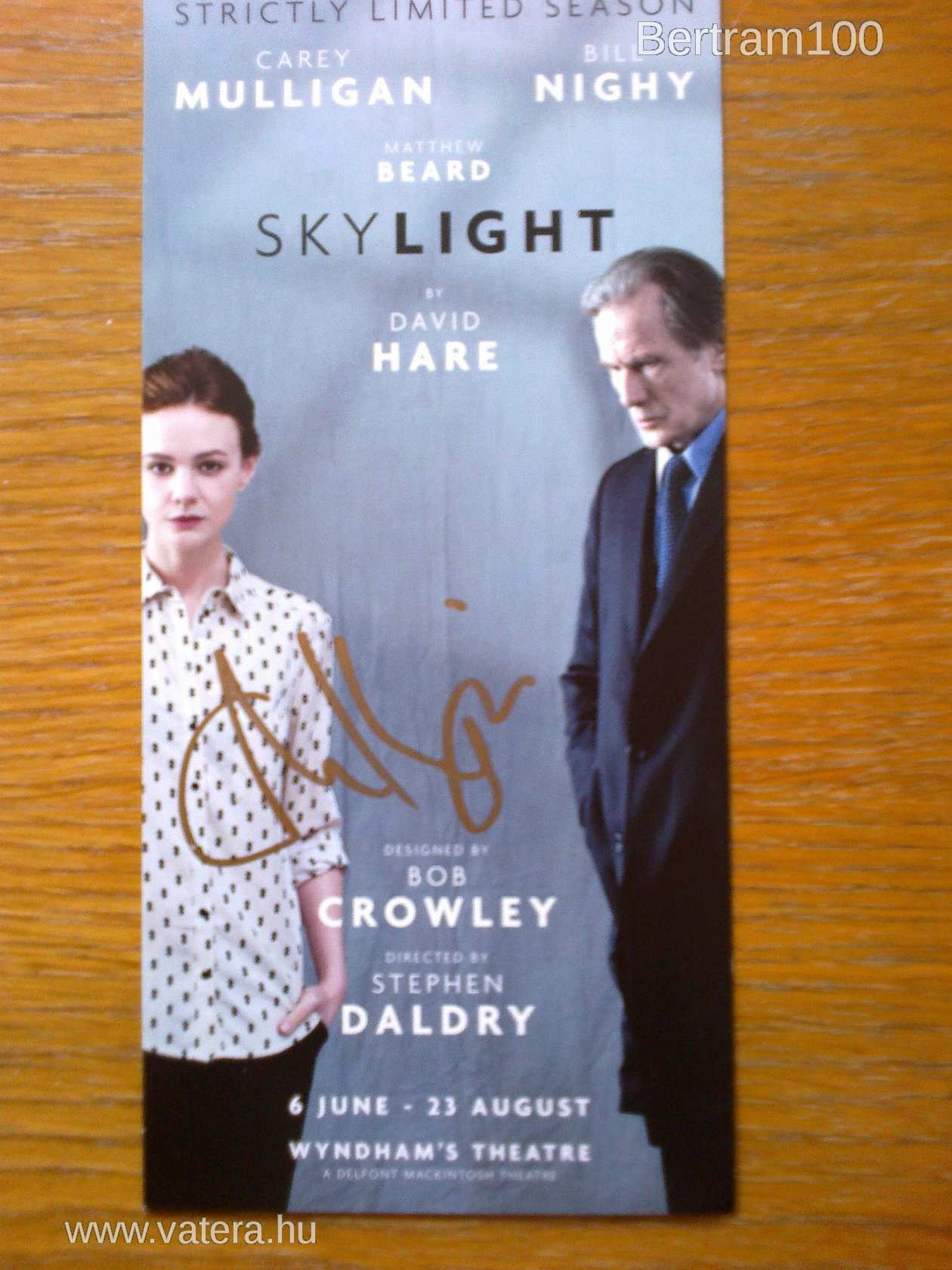 Carey Mulligan autogram (EREDETI)