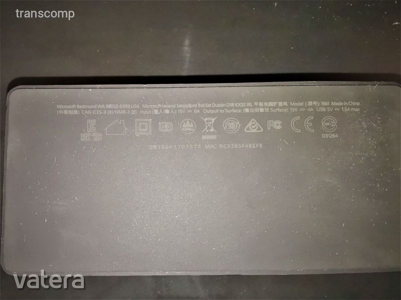 Microsoft Surface Dock(tápegység nélkül)