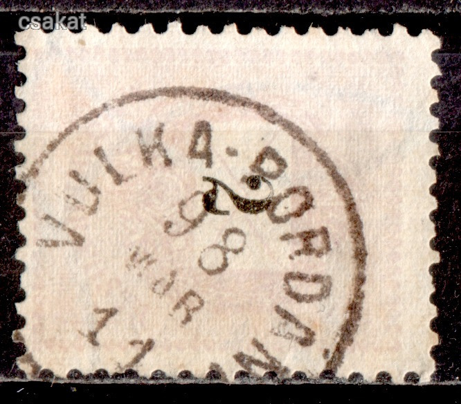 1889 feketeszámú krajcáros VULKA-PORDÁNY bélyegzés Burgenland Austria Gudlin E3.20/ 100p (c88)