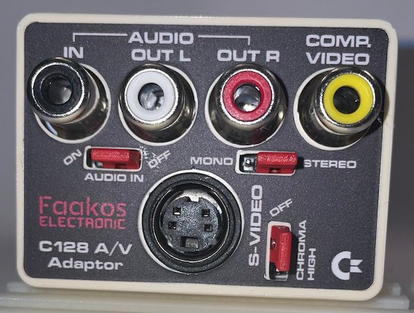 Commodore 128 , C128 A/V Adapter , C128 AV Adapter