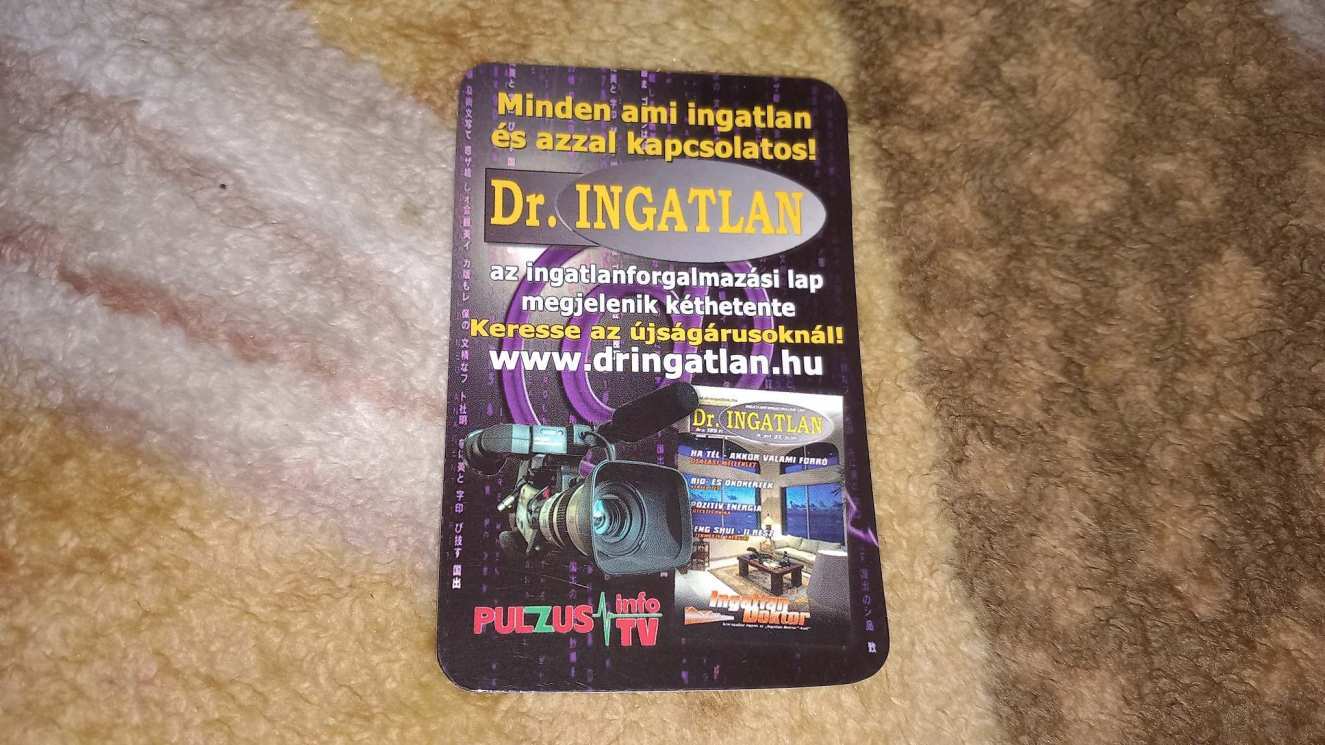 2007 - Dr. Ingatlan kártyanaptár