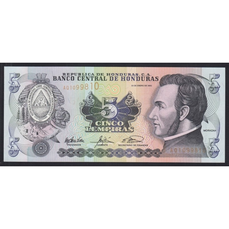 Honduras, 5 lempiras 2003 UNC