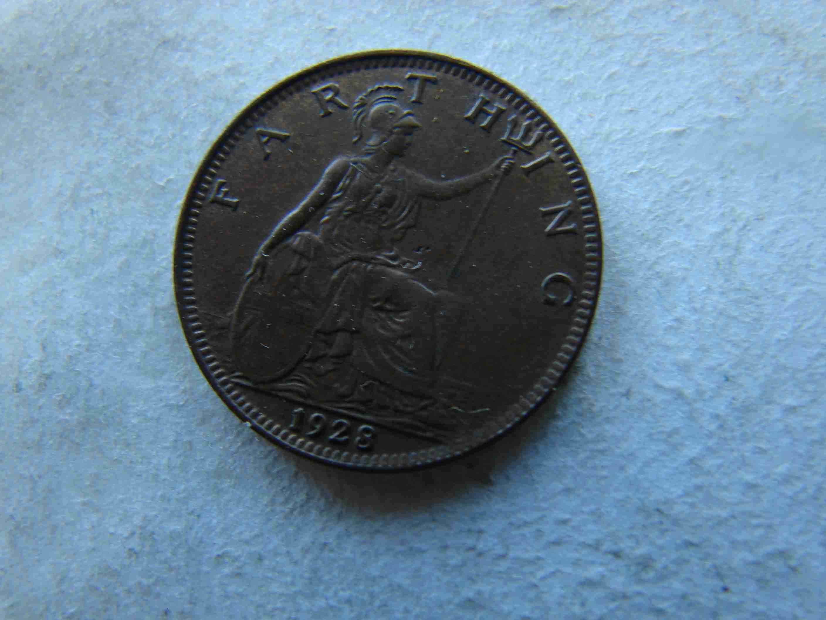 ANGOL 1 FARTHING, 1928. 1 DB.