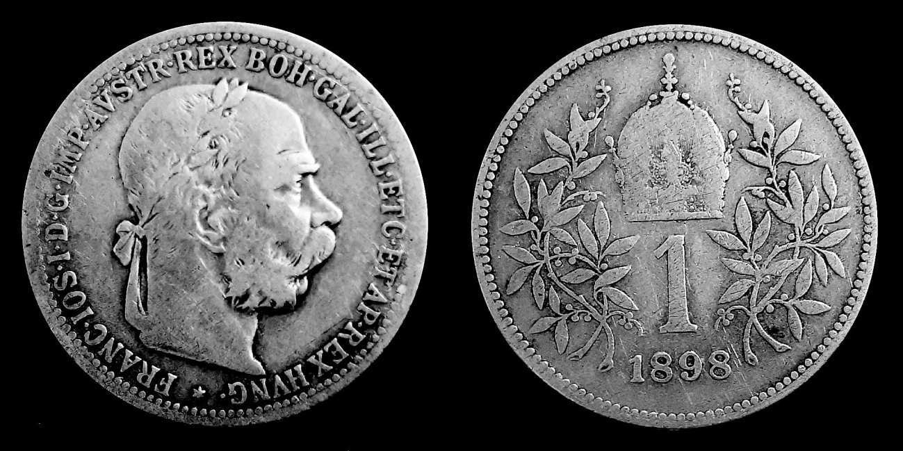 Ezüst 1 korona 1898