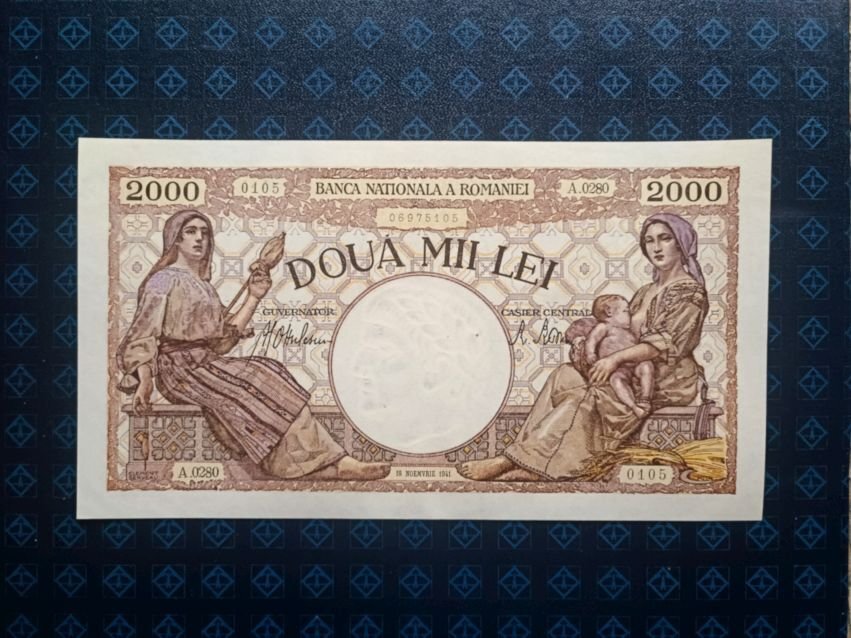 Románia 2000 lei 1941 UNC