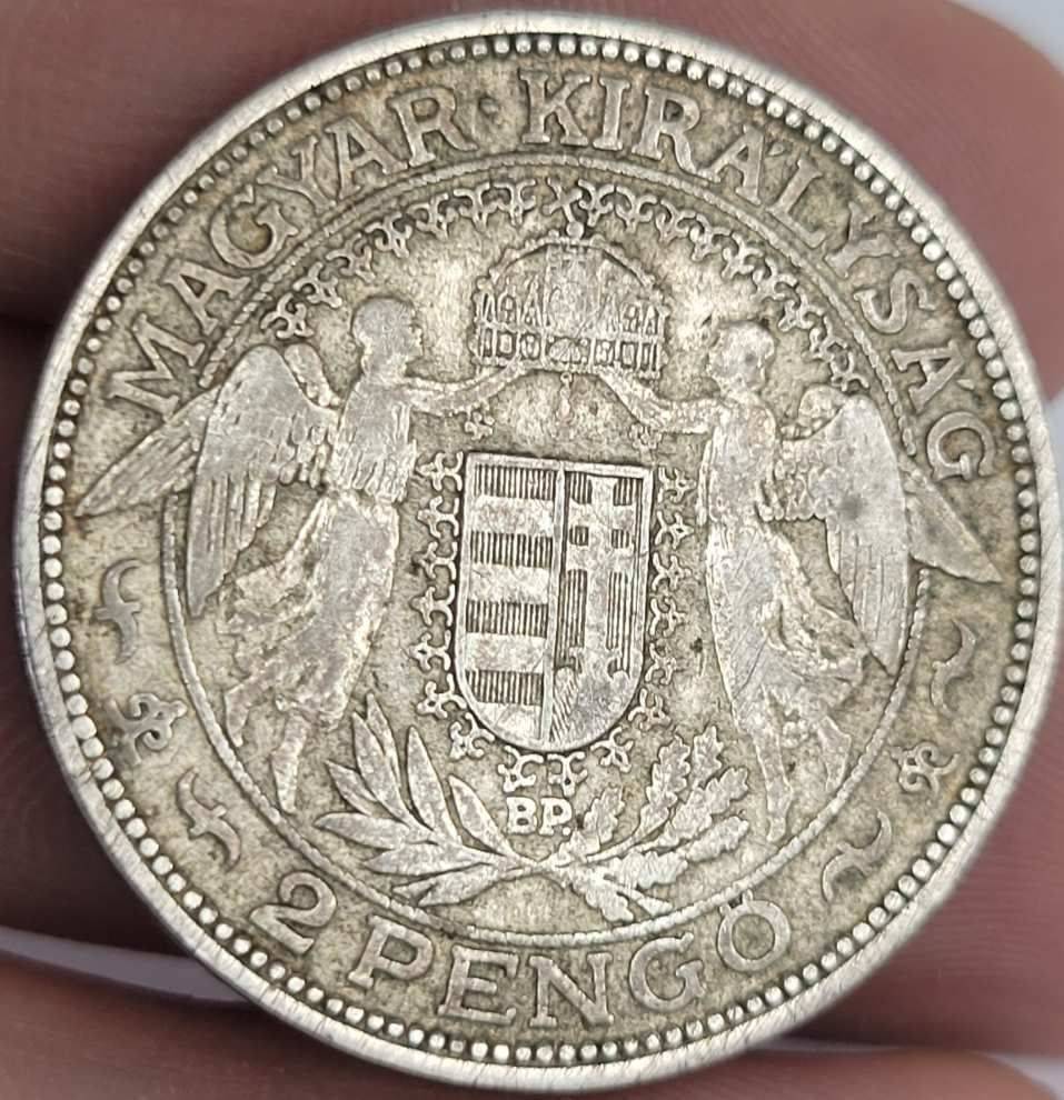 1929 Horthy EZÜST 2 Pengő!!