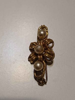 RÉGI ARANYOZOTT BROSS 4CM