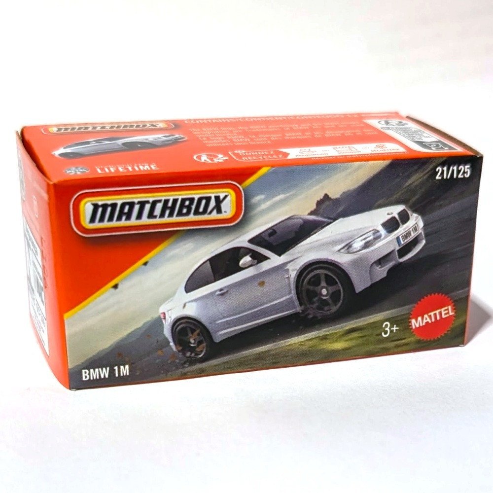 BMW 1M Matchbox modellautó fehér D