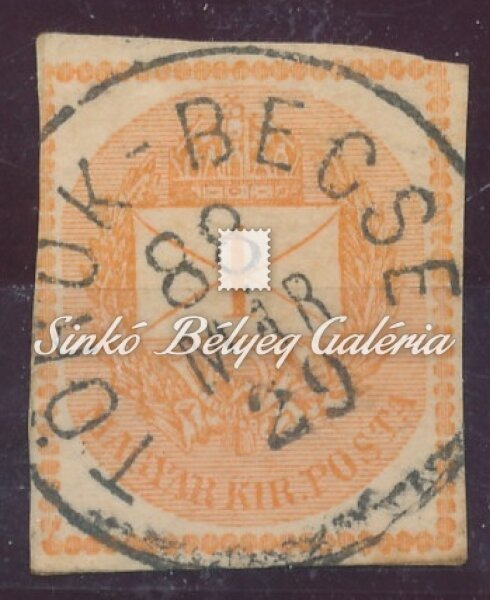 1881 Hírlapbélyeg TÖRÖK-BECSE