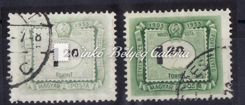 1953. 50 éves a Magyar Portóbélyeg