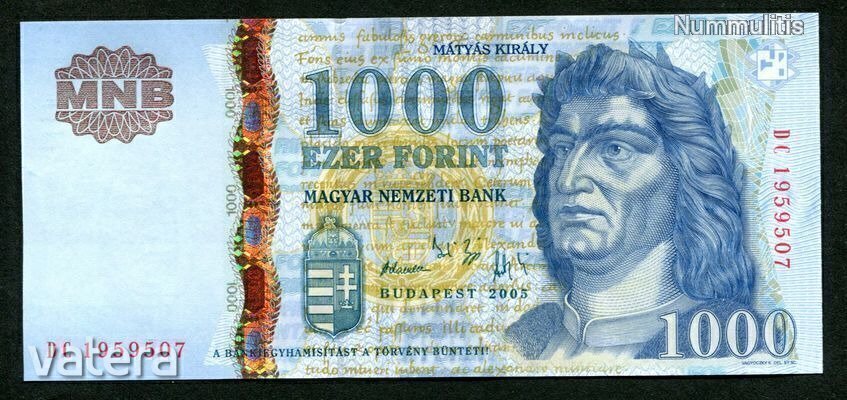2005 DC 1000 Forint UNC