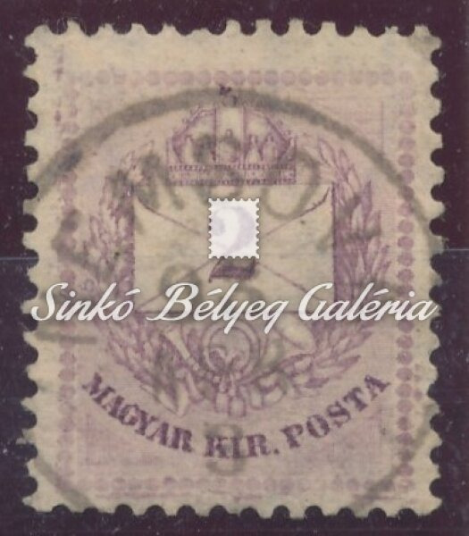 1881. Színesszámú krajcaros 2kr, NEMSOVA