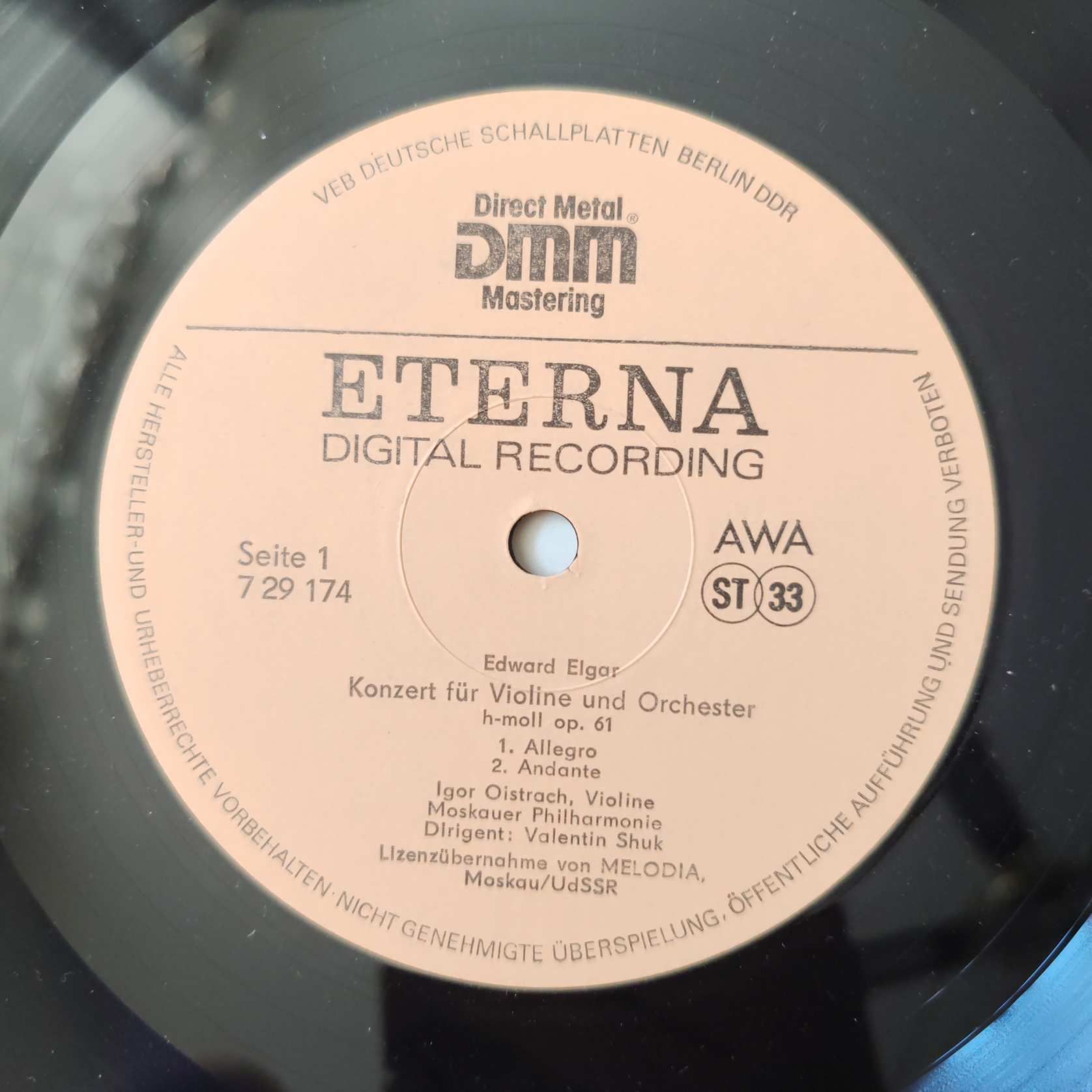 Edward Elgar / Violinkonzert 7 29 174