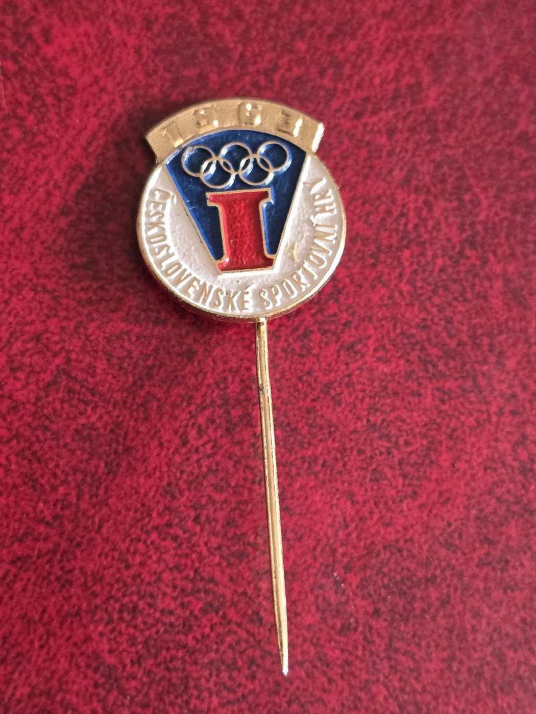 Csehszlovák olimpiai kitűző