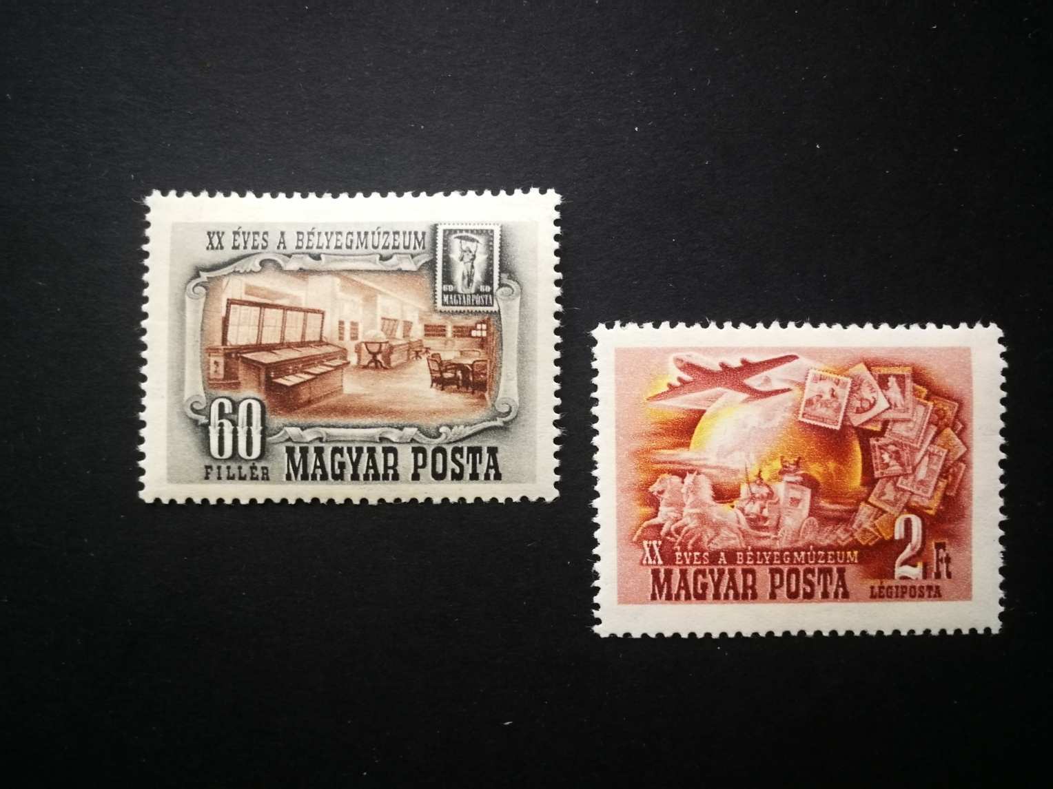Magyarország 1950 Bélyegmúzeum postatiszta kat. ár 5000 Ft G3