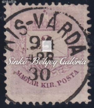 1881. Színesszámú krajcáros 2kr, KIS-VÁRDA