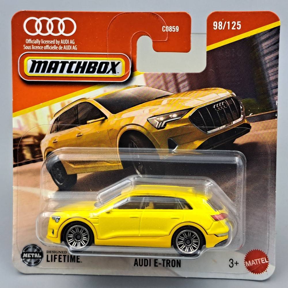 Audi E-tron sárga Matchbox modellautó B